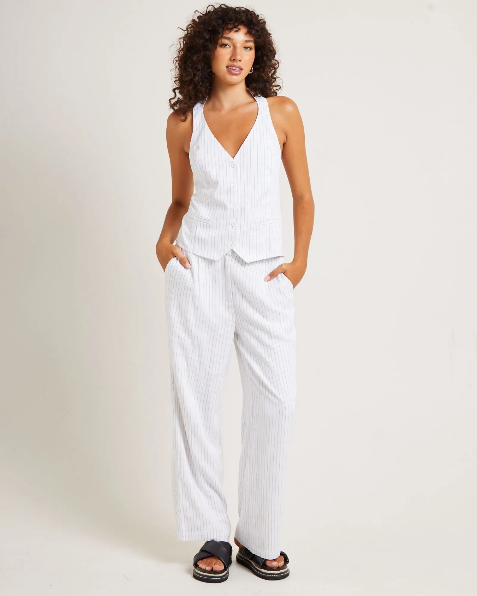 jemimah_pinstripe_pants_w_2.webp Discount SUBTITLED Jemimah Pinstripe Pants White