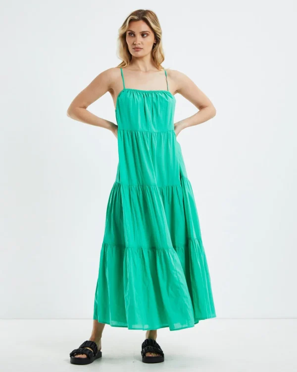 Outlet CHARLIE HOLIDAY Jenna Maxi Dress Green