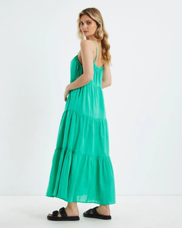 Outlet CHARLIE HOLIDAY Jenna Maxi Dress Green