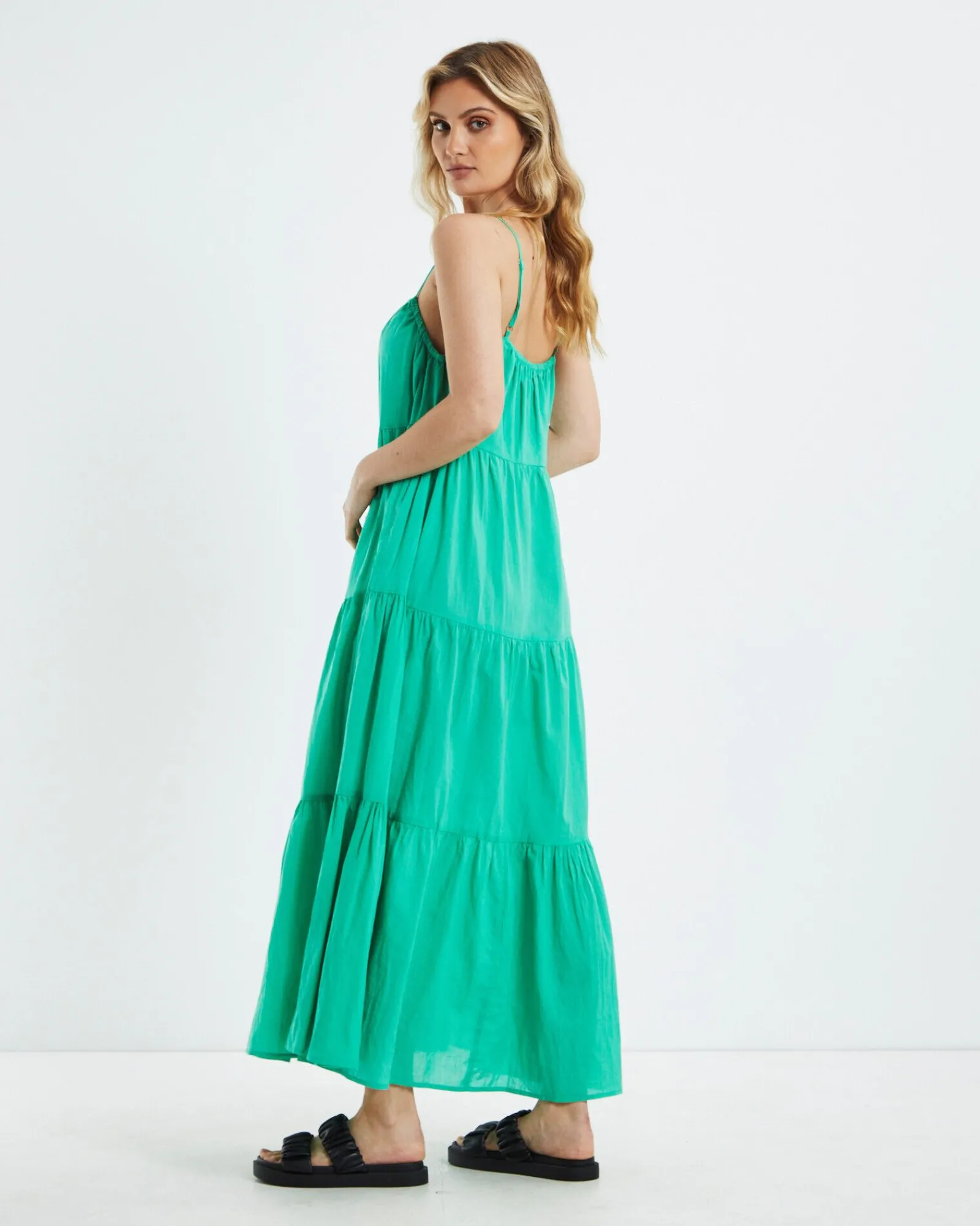 jenna_maxi_dress_green_3.webp Outlet CHARLIE HOLIDAY Jenna Maxi Dress Green
