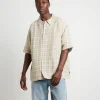 Flash Sale AFENDS Kali Hemp Check Short Sleeve Shirt In Multi