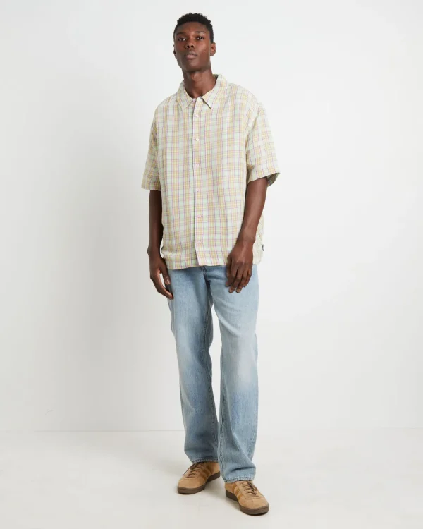 Flash Sale AFENDS Kali Hemp Check Short Sleeve Shirt In Multi