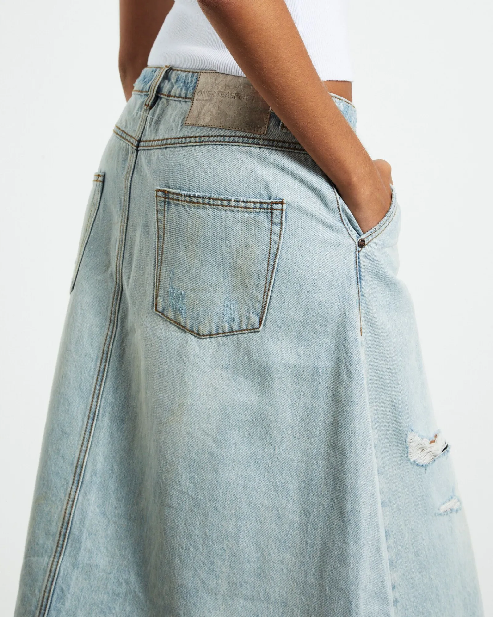 kansas_carter_long_denim__5.webp Store ONE TEASPOON Kansas Carter Long Denim Skirt Blue Mrs