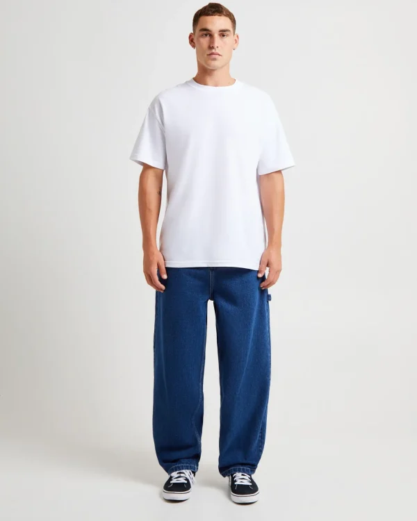 New SPENCER PROJECT Kay Embroided Wide Leg Denim Pants