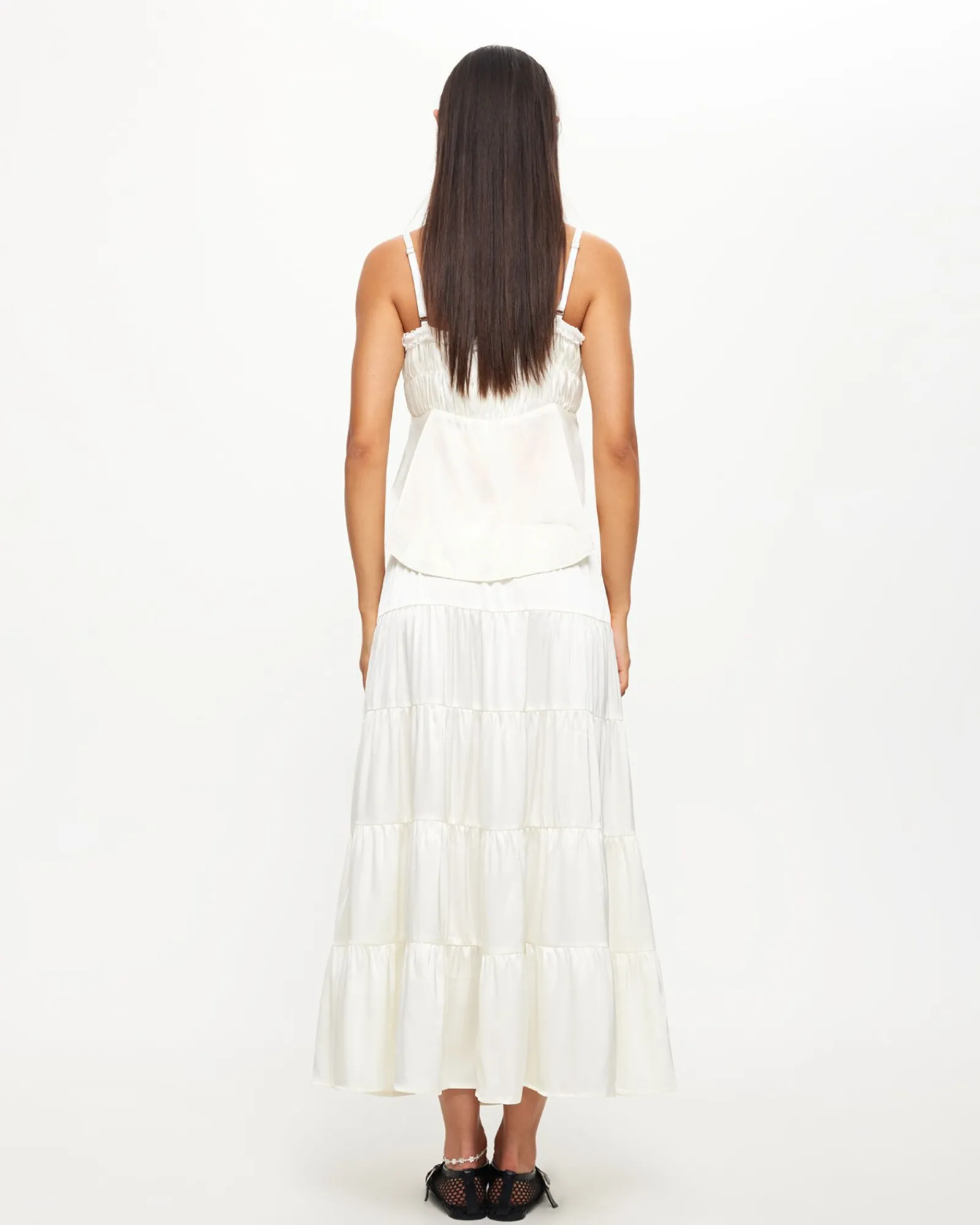 keira_tiered_midi_skirt_i_1.webp Hot LIONESS Keira Tiered Midi Skirt In Porcelain