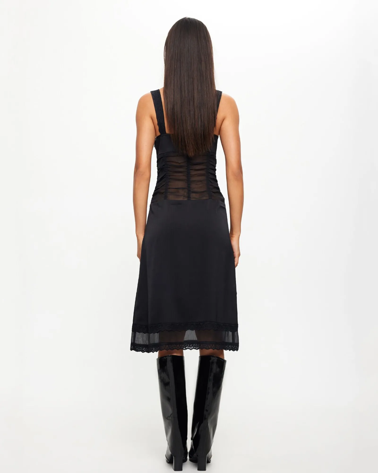 kendall_midi_dress_in_ony_1.webp Sale LIONESS Kendall Midi Dress In Onyx Black
