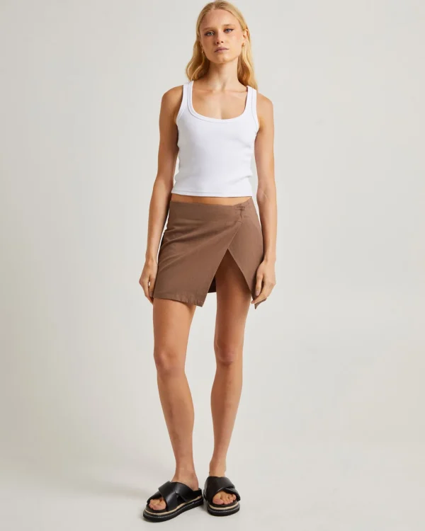 Cheap SUBTITLED Kendra Split Mini Skirt