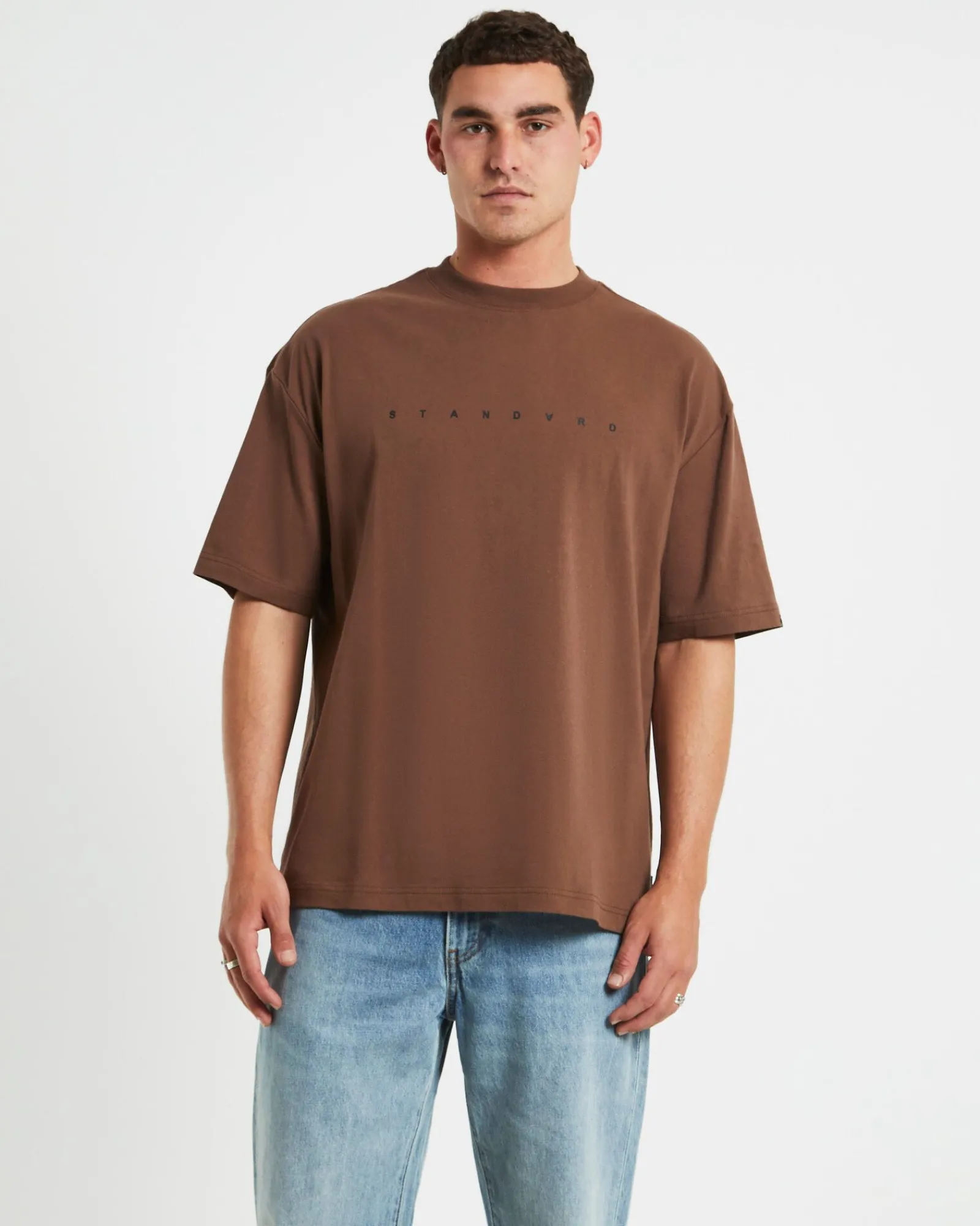 kerning_short_sleeve_tshi_0.webp Best STANDARD JEAN CO Kerning Short Sleeve T-Shirt In Brown