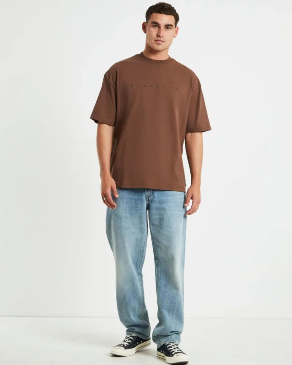 Best STANDARD JEAN CO Kerning Short Sleeve T-Shirt In Brown