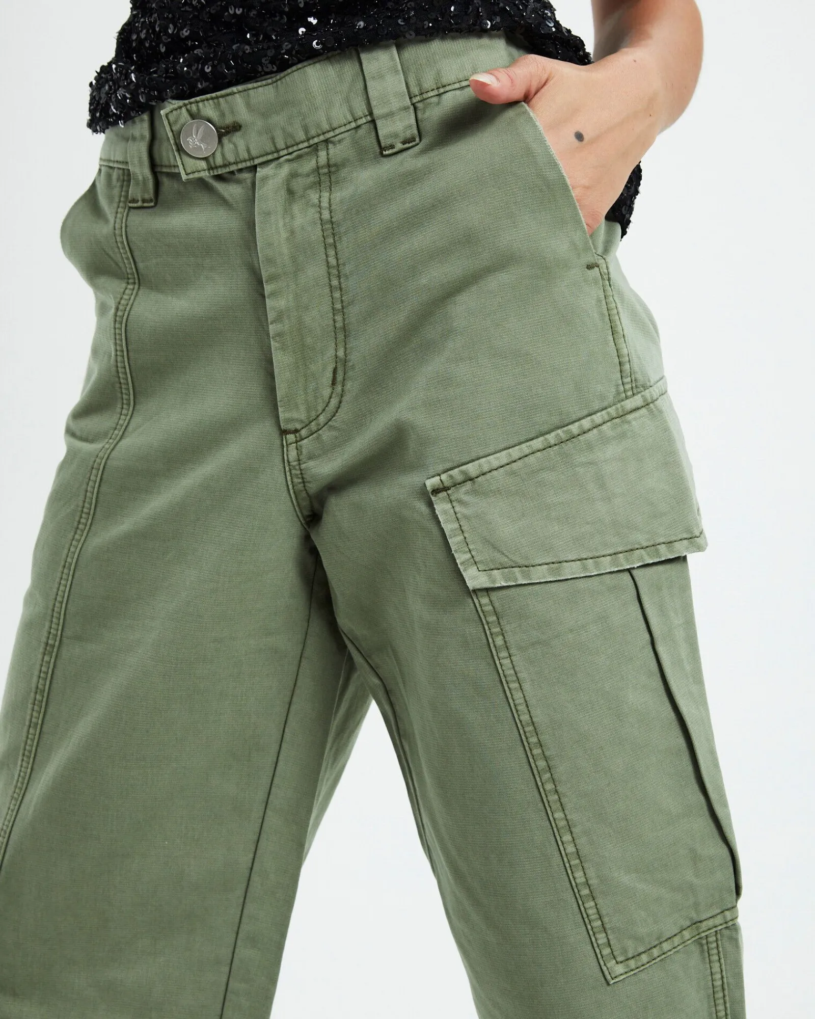 khaki_new_fiction_wide_lg_3.webp Fashion ONE TEASPOON Khaki New Fiction Wide Lgg Cargo Jeans