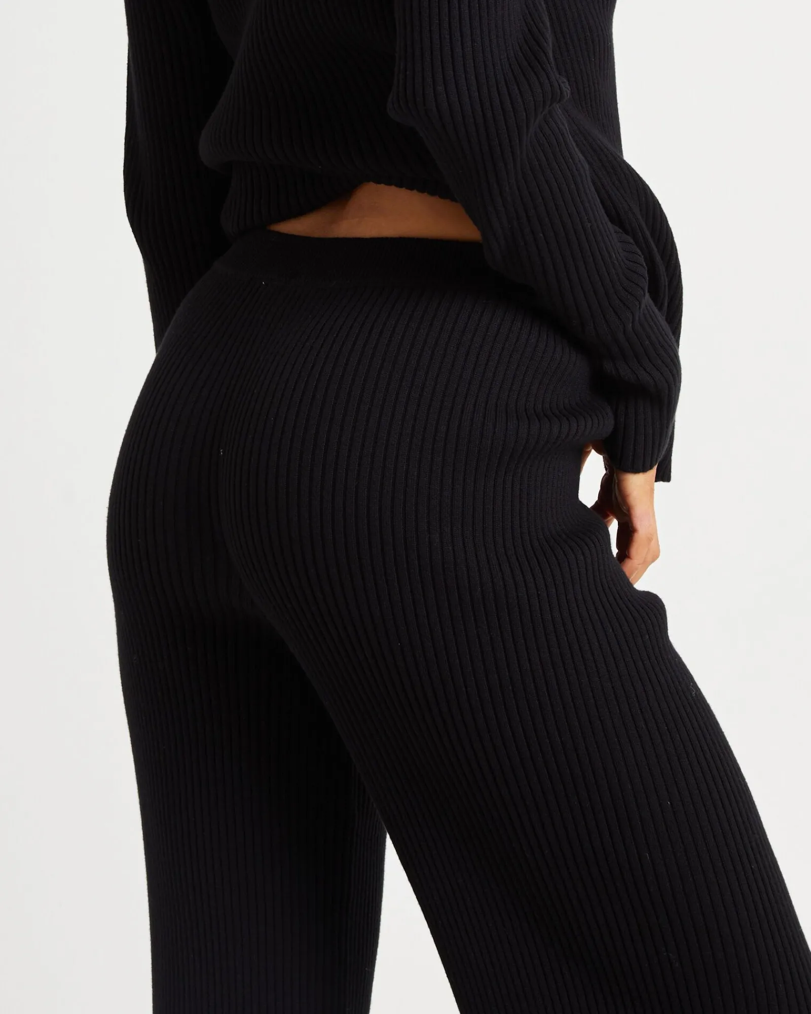 kiah_knit_pants_black_4.webp Store SUBTITLED Kiah Knit Pants Black