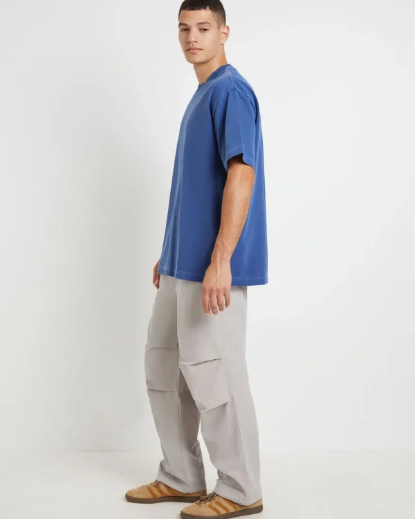Shop BLACK NOISE WHITE RAIN Killie Contrast Short Sleeve T-Shirt In Navy