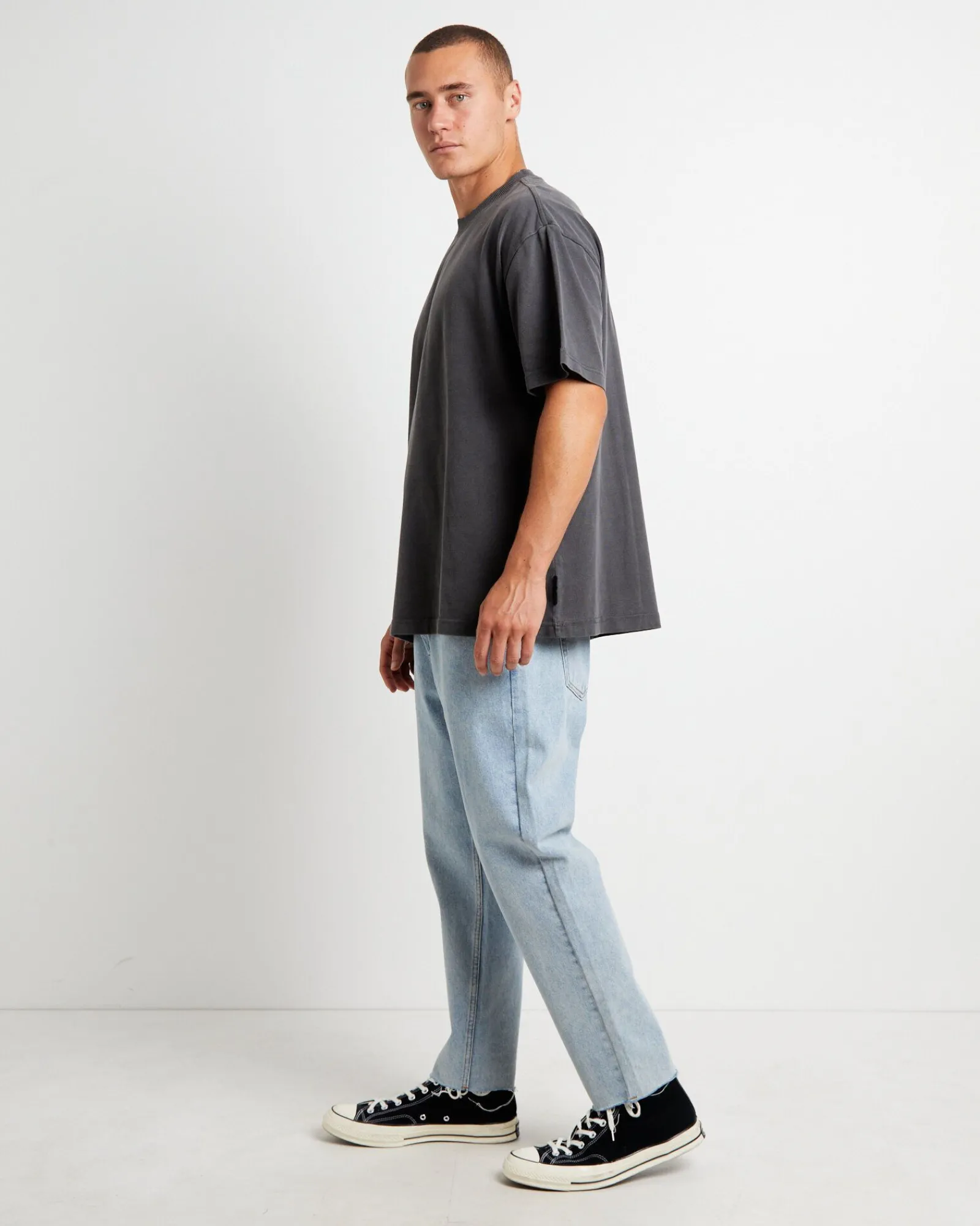 killie_short_sleeve_tshir_3.webp Fashion BLACK NOISE WHITE RAIN Killie Short Sleeve T-Shirt In Pewter Grey