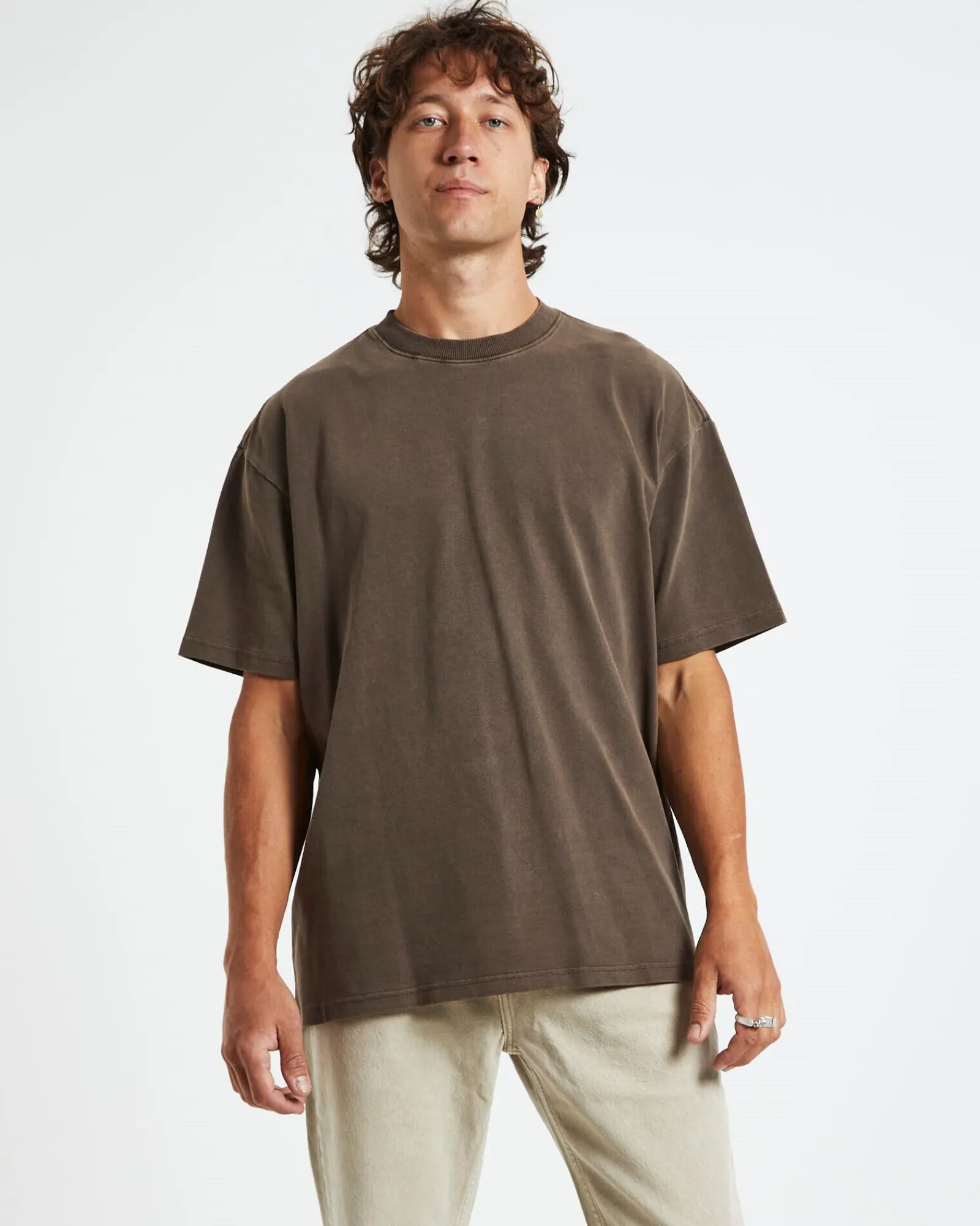 killie_tshirt_umber_brown_0.webp Online BLACK NOISE WHITE RAIN Killie T-Shirt Umber Brown