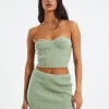 New SUBTITLED Kirby Knit Tube Top Green