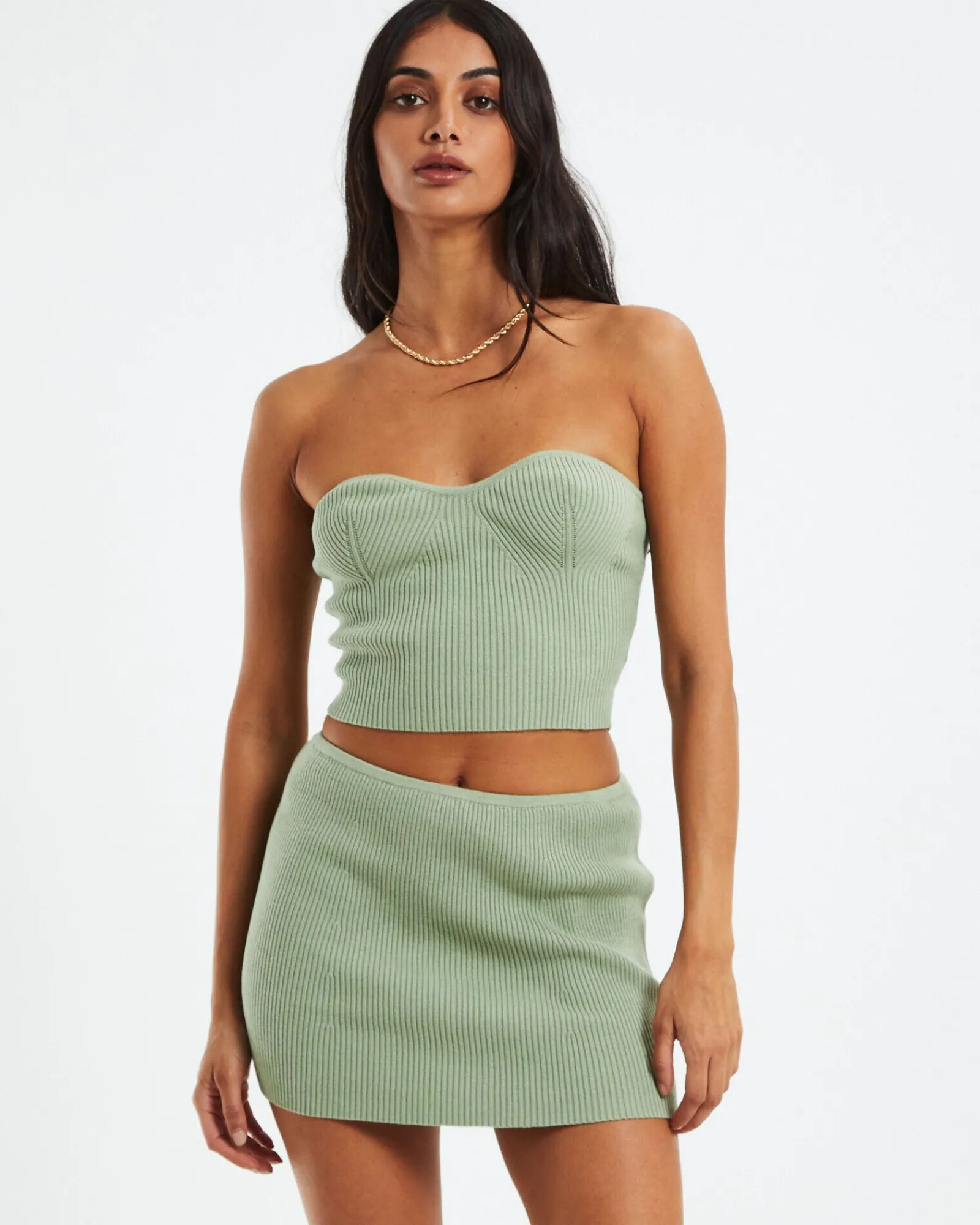 kirby_knit_tube_top_green_0.webp New SUBTITLED Kirby Knit Tube Top Green