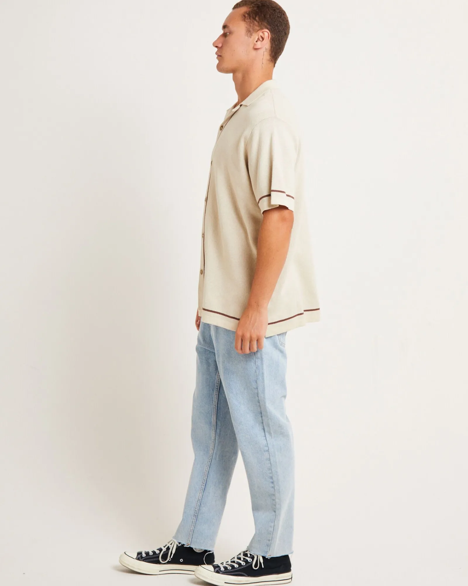 knit_bowling_short_sleeve_3.webp Clearance ARVUST Knit Bowling Short Sleeve Shirt In Natural