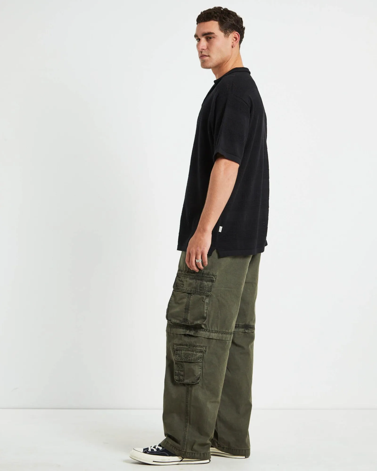 knitted_short_sleeve_reso_3.webp Clearance ARVUST Knitted Short Sleeve Resort Shirt In Black
