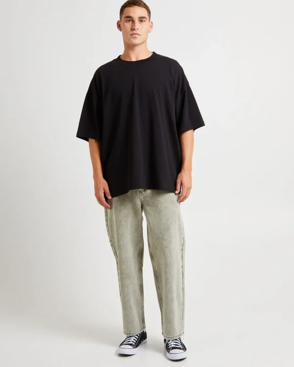 New INSIGHT Knocker Wide Leg Jeans Green