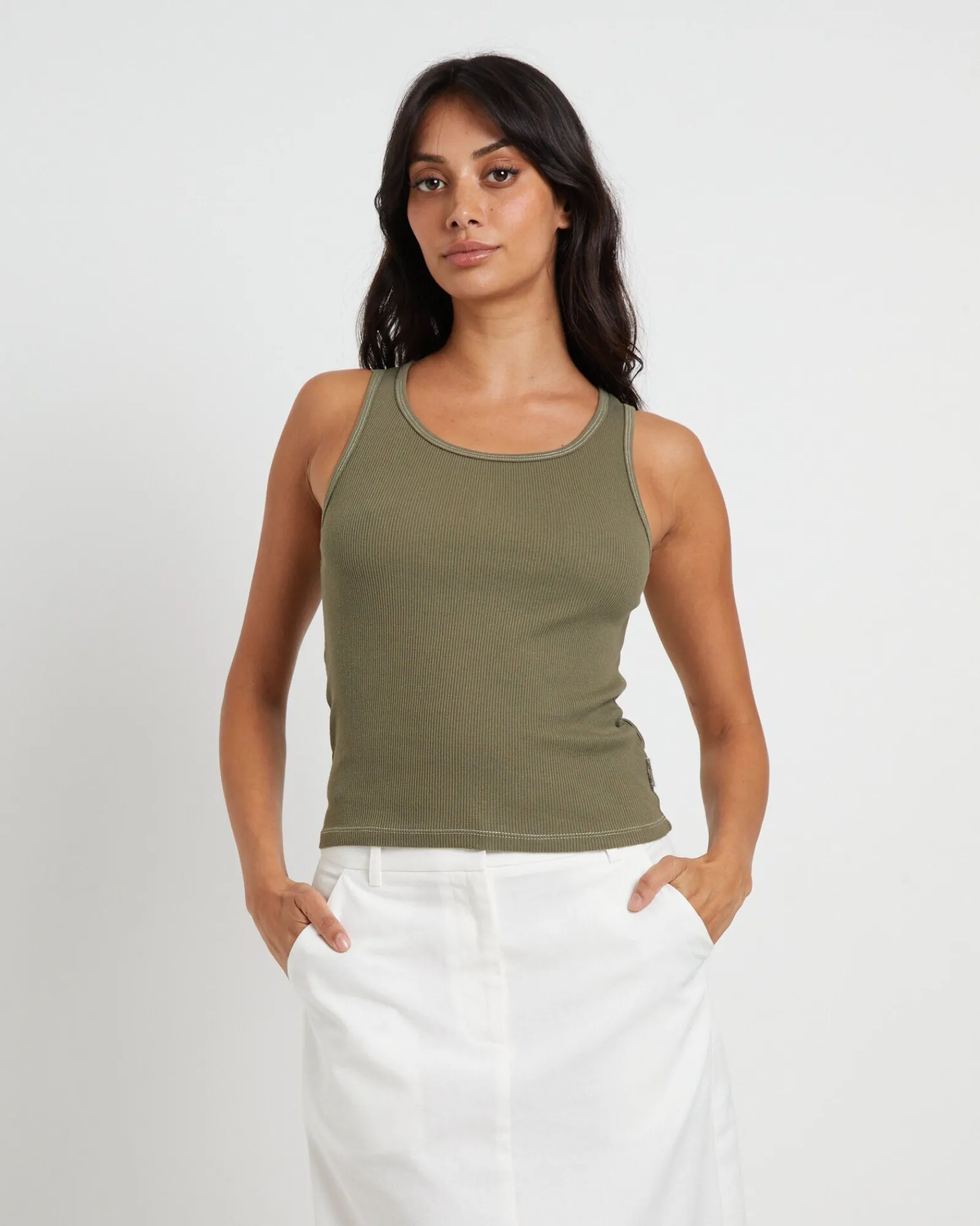 lagoon_muscle_tank_top_in_0.webp Best Sale SUBTITLED Lagoon Muscle Tank Top In Khaki