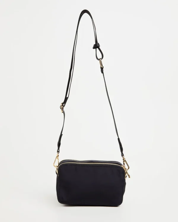 Best PETA AND JAIN Laroi Cross Body Bag In Black Nylon Gold