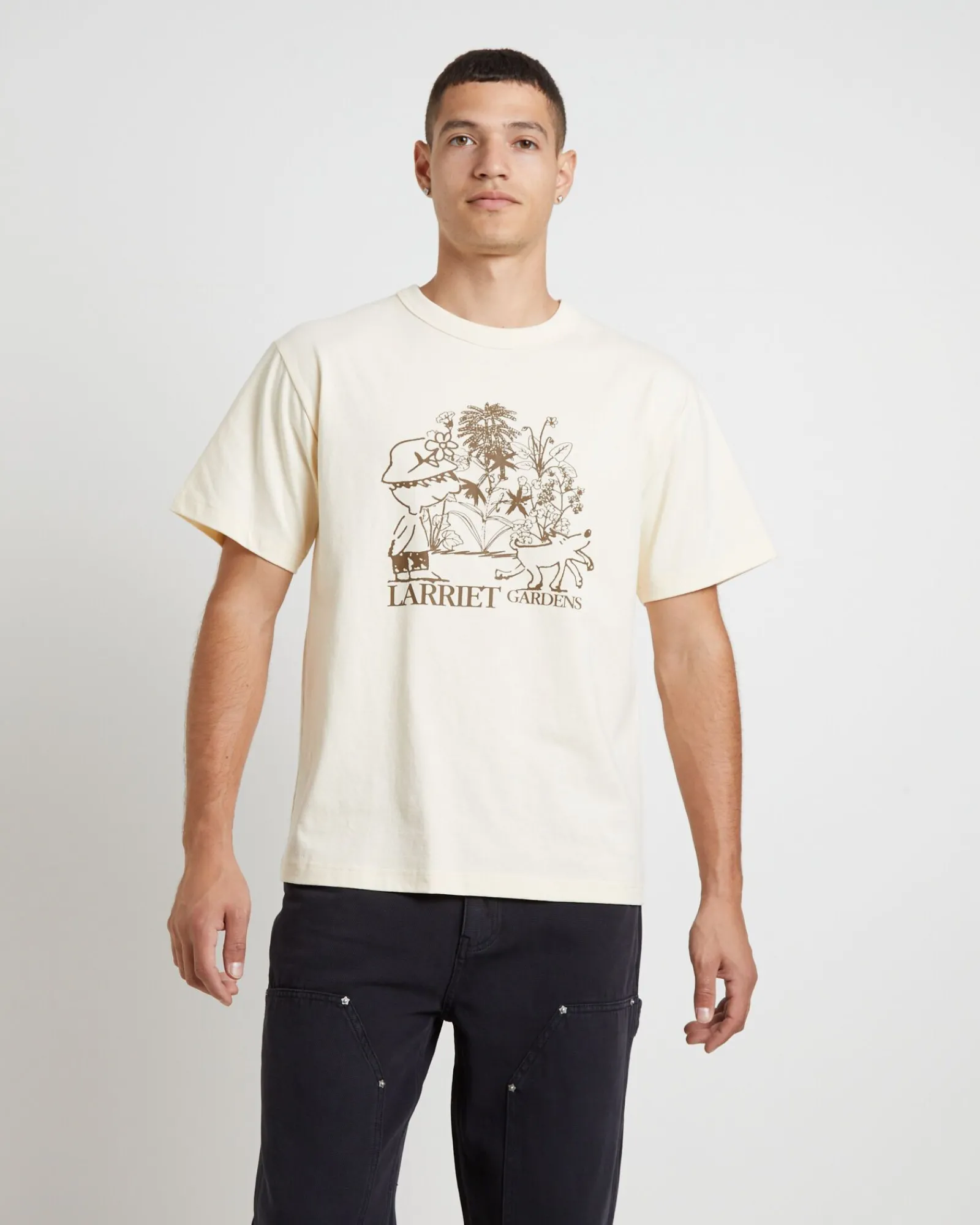 larriet_gardens_short_sle_1.webp Best LARRIET Gardens Short Sleeve T-Shirt In Natural