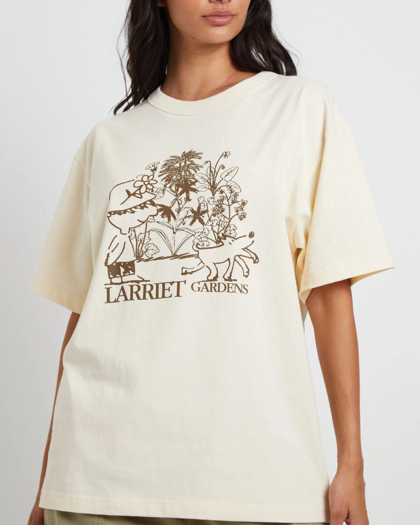 larriet_gardens_short_sle_4.webp Best LARRIET Gardens Short Sleeve T-Shirt In Natural