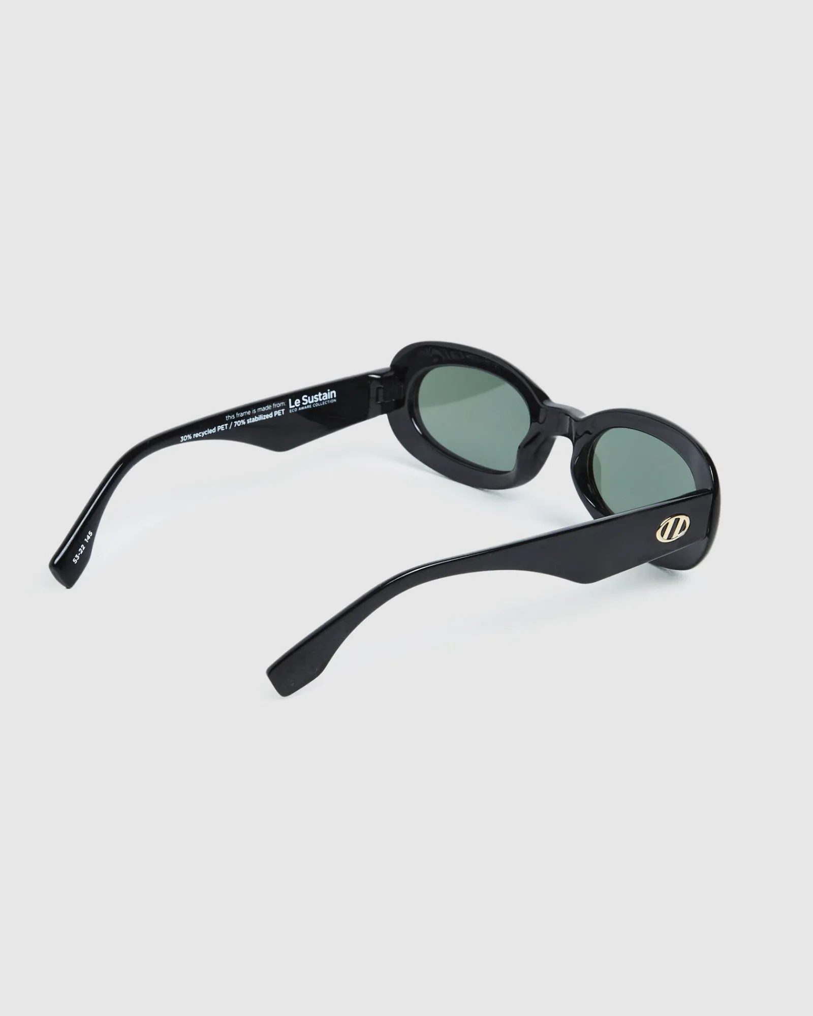 le_sustain_sunglasses_out_2-1.webp Clearance LE SPECS Le Sustain Sunglasses Outta Trash Black/Khaki Mono