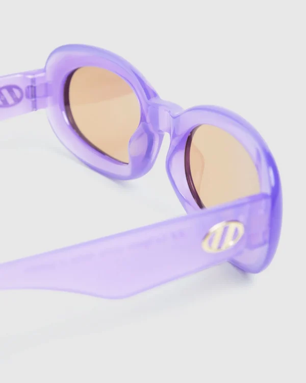 Sale LE SPECS Le Sustain Sunglasses Outta Trash Wisteria Tan Tint