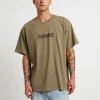 Best Sale FORMER Legacy Short Sleeve T-Shirt In Army Green