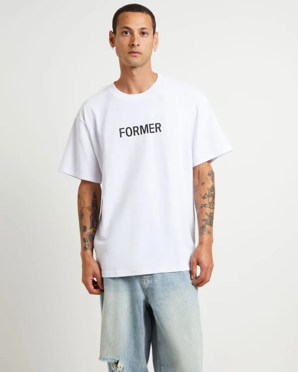 Best FORMER Legacy Short Sleeve T-Shirt In White