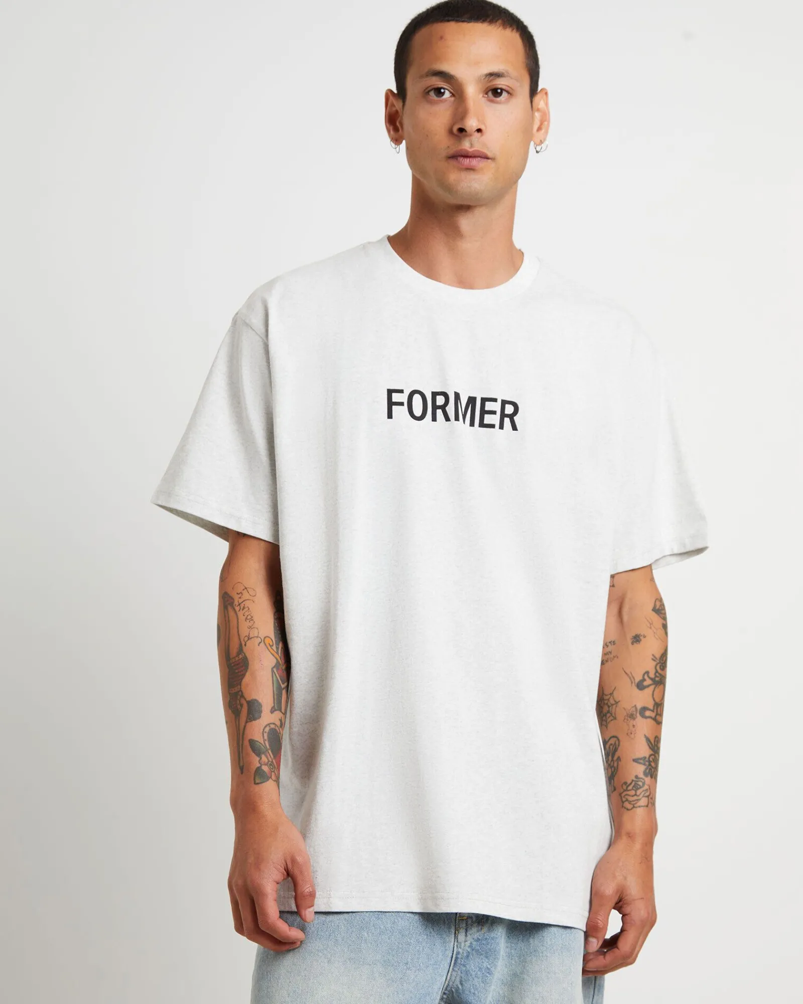 legacy_short_sleeve_tshir_0-3.webp Cheap FORMER Legacy Short Sleeve T-Shirt In Grey Marle