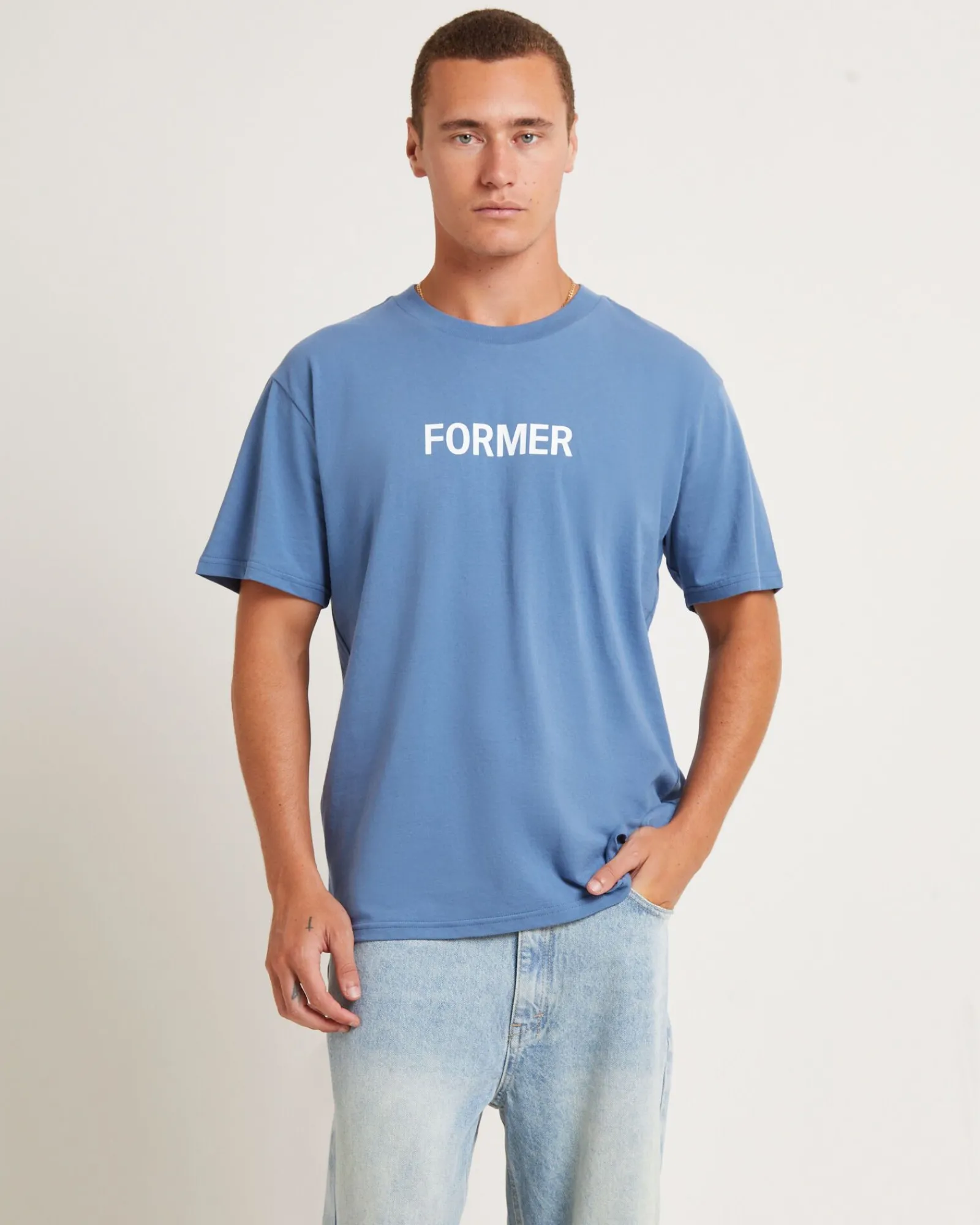 legacy_short_sleeve_tshir_2-1.webp Sale FORMER Legacy Short Sleeve T-Shirt In Cadet
