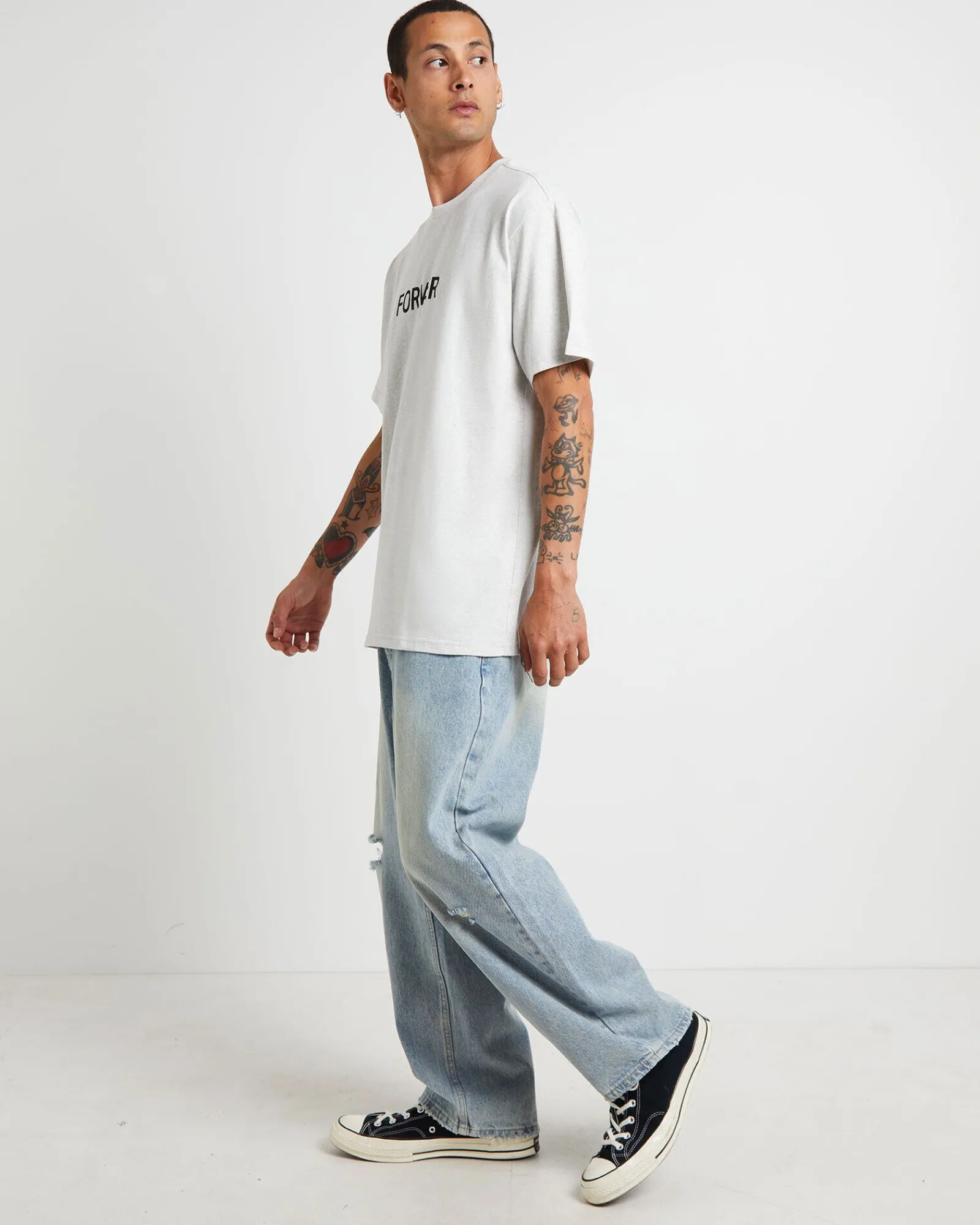 legacy_short_sleeve_tshir_3-3.webp Cheap FORMER Legacy Short Sleeve T-Shirt In Grey Marle