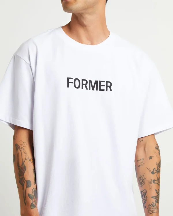 Best FORMER Legacy Short Sleeve T-Shirt In White
