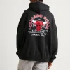 Best Sale MITCHELL & NESS Letterman Hoodie Bulls Black