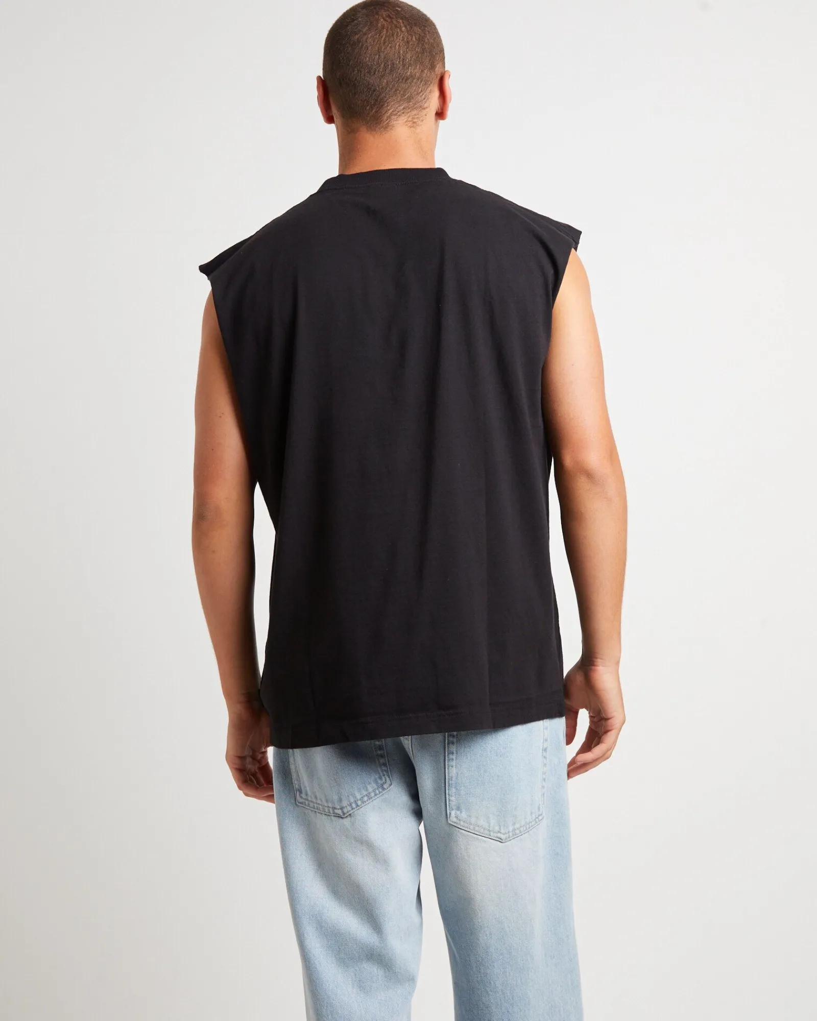 limits_recycled_sleeveles_1.webp Online AFENDS Limits Recycled Sleeveless Tank Tee In Black