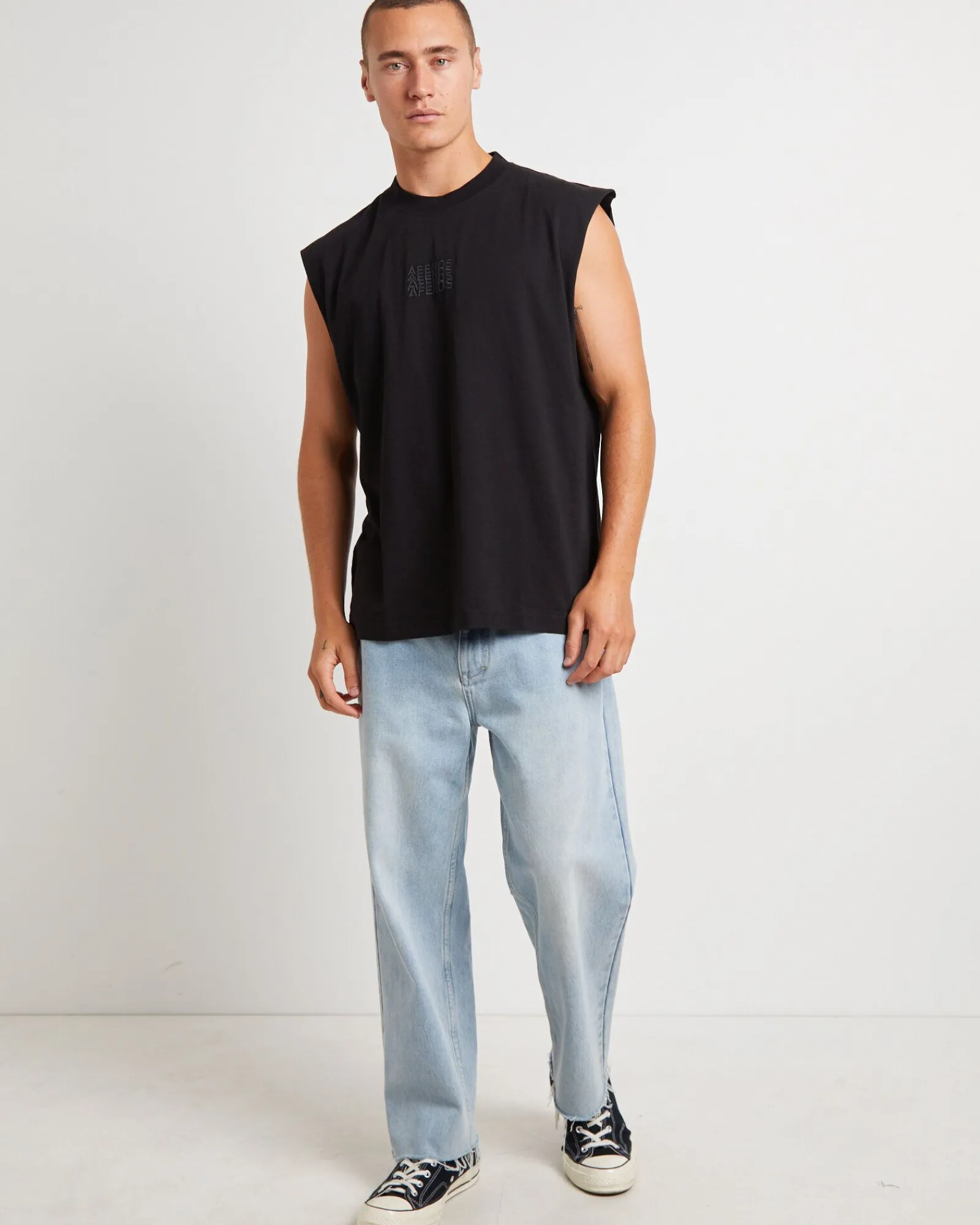 limits_recycled_sleeveles_2.webp Online AFENDS Limits Recycled Sleeveless Tank Tee In Black