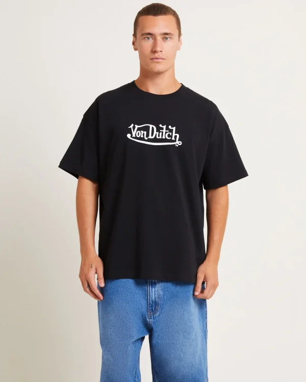 Fashion VON DUTCH Logo Mens Short Sleeve T-Shirt