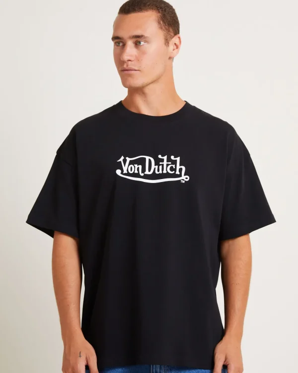 Fashion VON DUTCH Logo Mens Short Sleeve T-Shirt