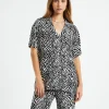Clearance CHARLIE HOLIDAY Lola Short Sleeve Zebra Black