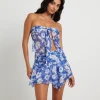 Flash Sale SUBTITLED Lolita Baby Lock Bandeau Sheer Top In Tropical