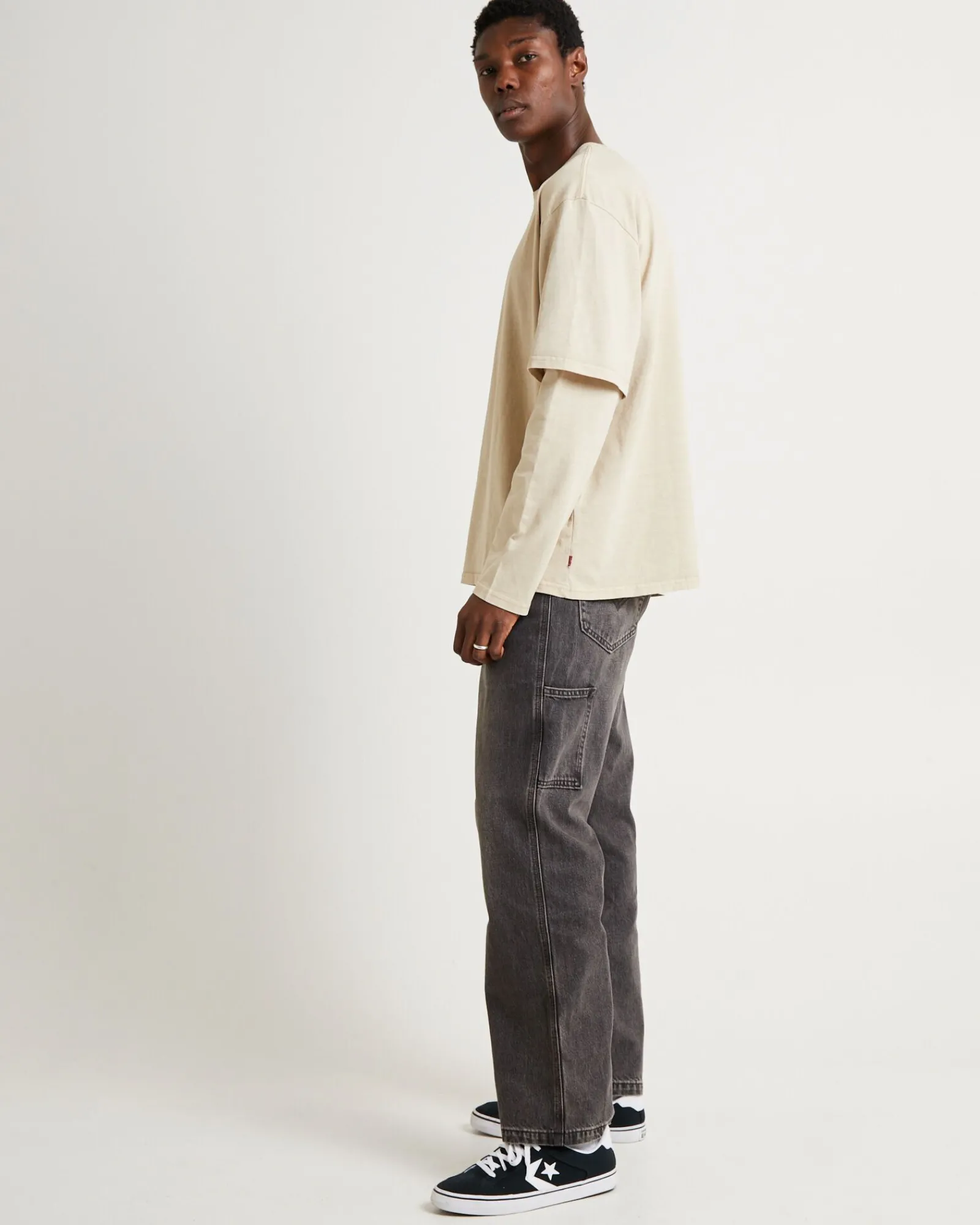 long_sleeve_twofer_shirt__3.webp Best Sale LEVIS Long Sleeve Twofer Shirt Feather Grey