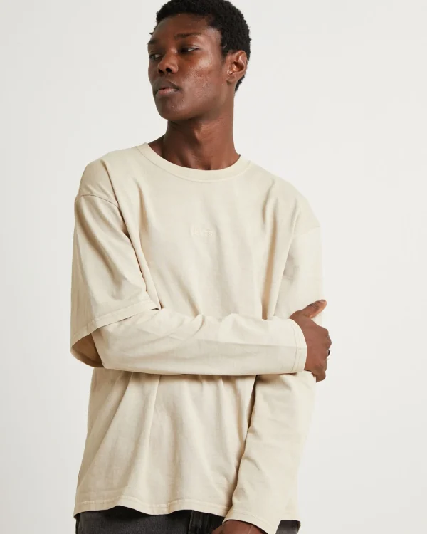Best Sale LEVIS Long Sleeve Twofer Shirt Feather Grey