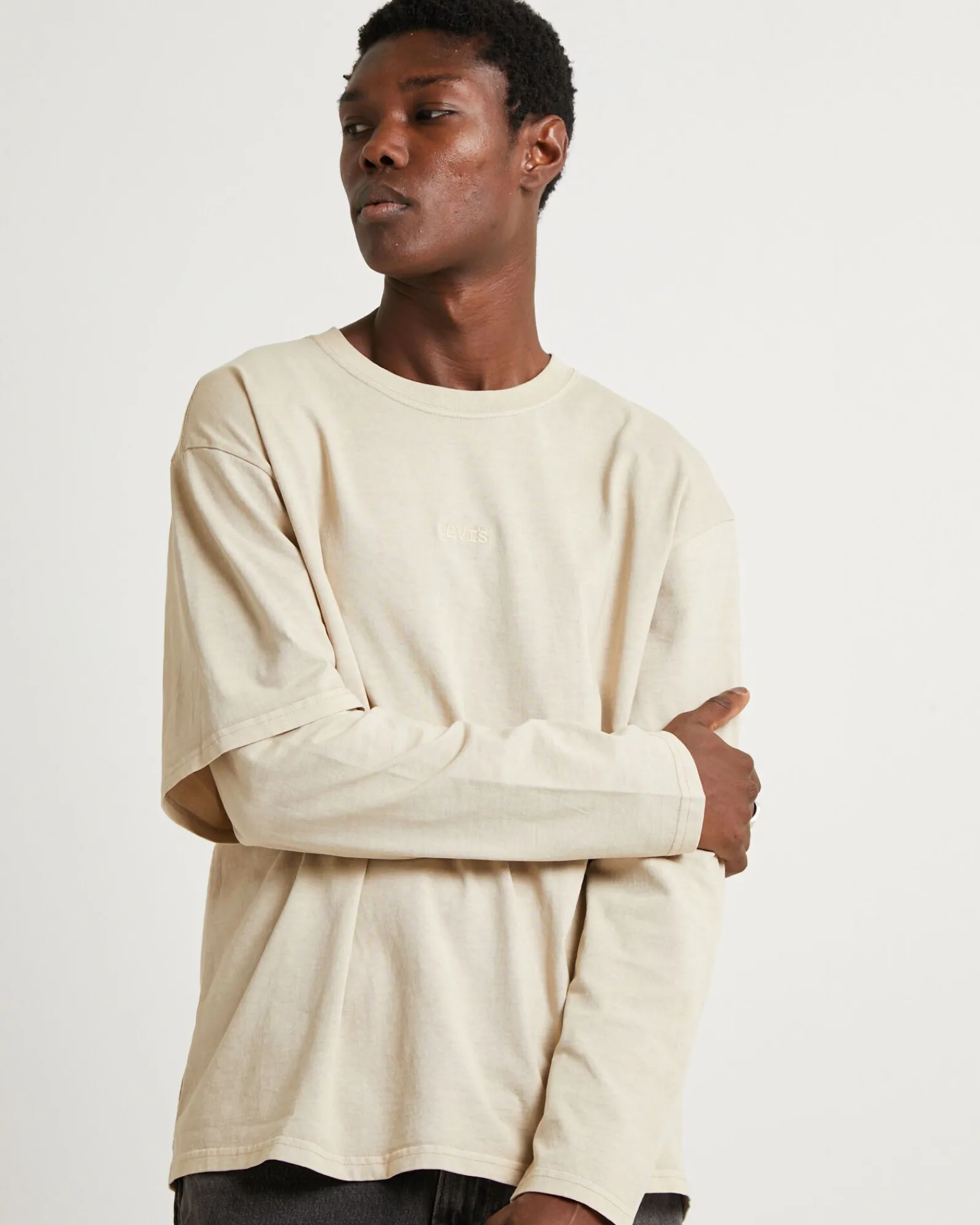 long_sleeve_twofer_shirt__4.webp Best Sale LEVIS Long Sleeve Twofer Shirt Feather Grey