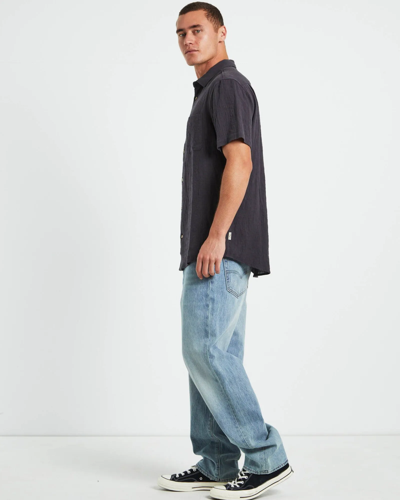 louie_shirt_in_black_3.webp New INSIGHT Louie Shirt In Black