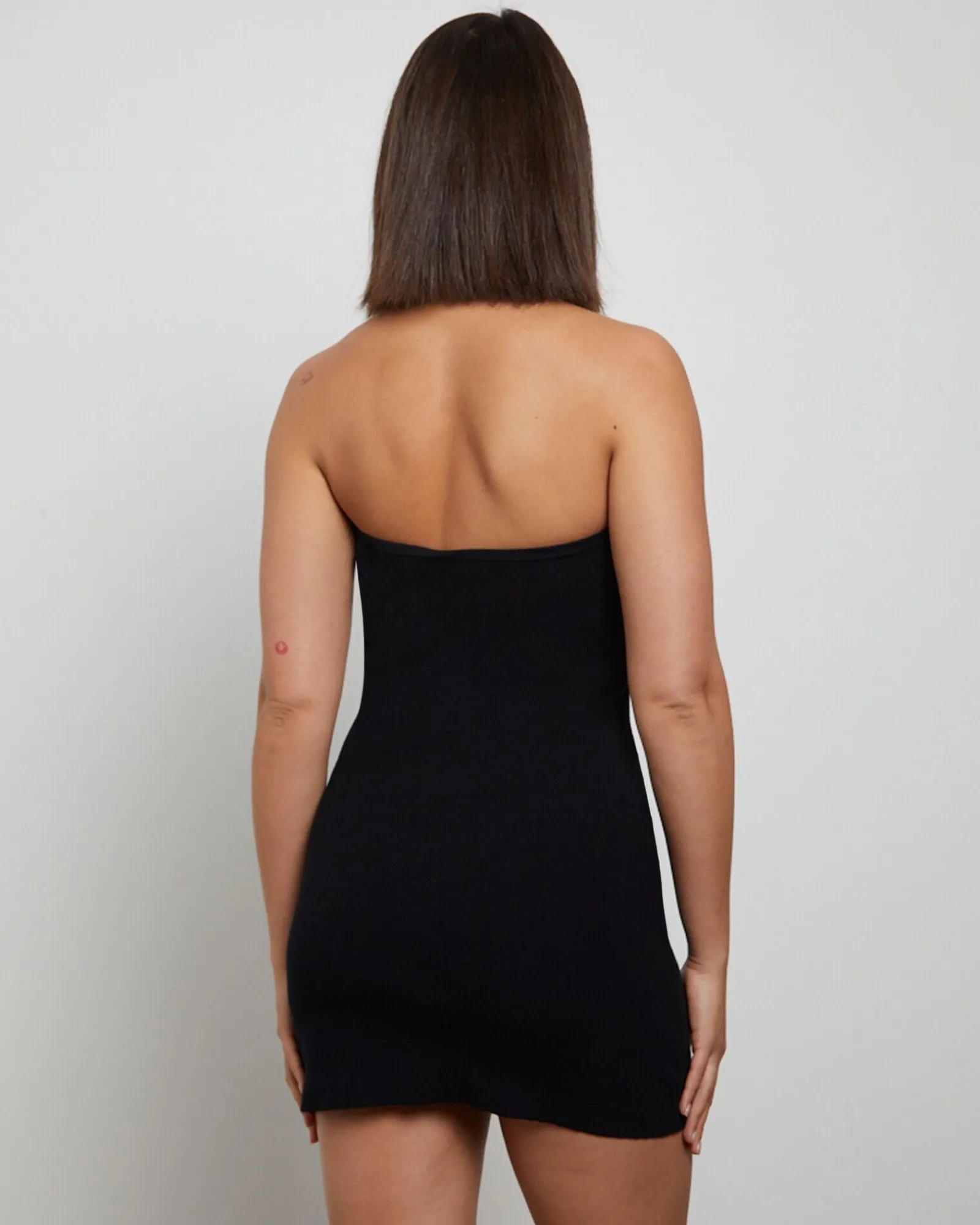 luxe_knitted_bandeau_mini_1-1.webp Outlet GENERAL PANTS CO. BASICS Luxe Knitted Bandeau Mini Dress In Black
