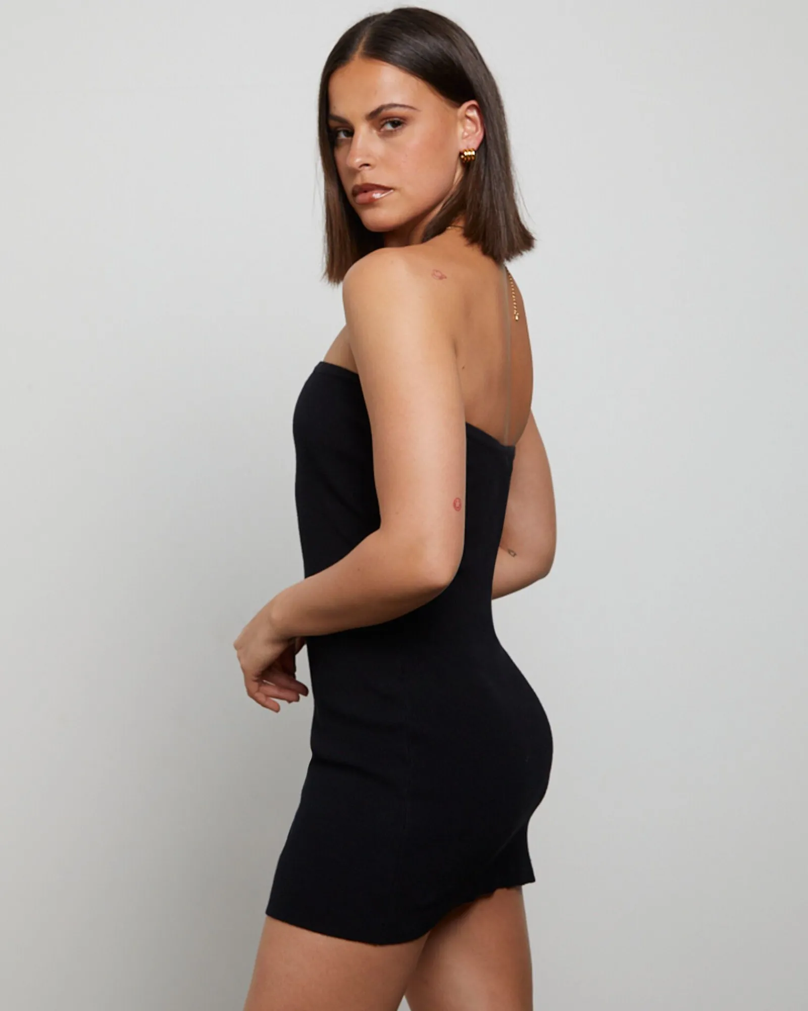 luxe_knitted_bandeau_mini_3-1.webp Outlet GENERAL PANTS CO. BASICS Luxe Knitted Bandeau Mini Dress In Black