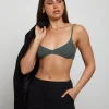 Cheap GENERAL PANTS CO. BASICS Luxe Knitted Bralette Green