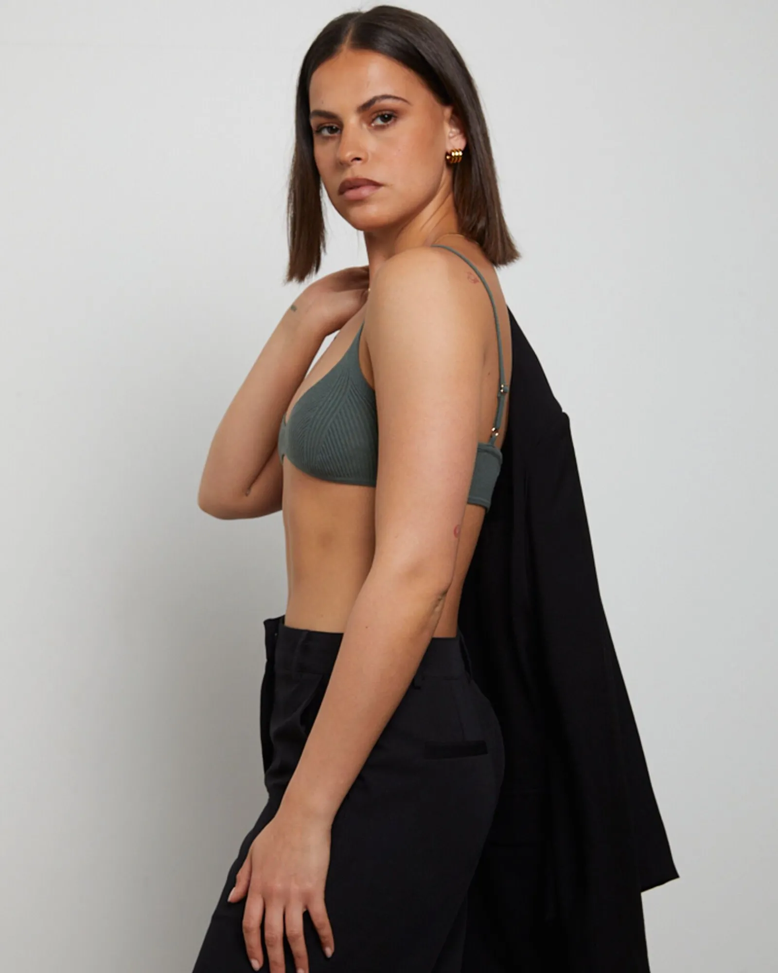luxe_knitted_bralette_gre_3.webp Cheap GENERAL PANTS CO. BASICS Luxe Knitted Bralette Green